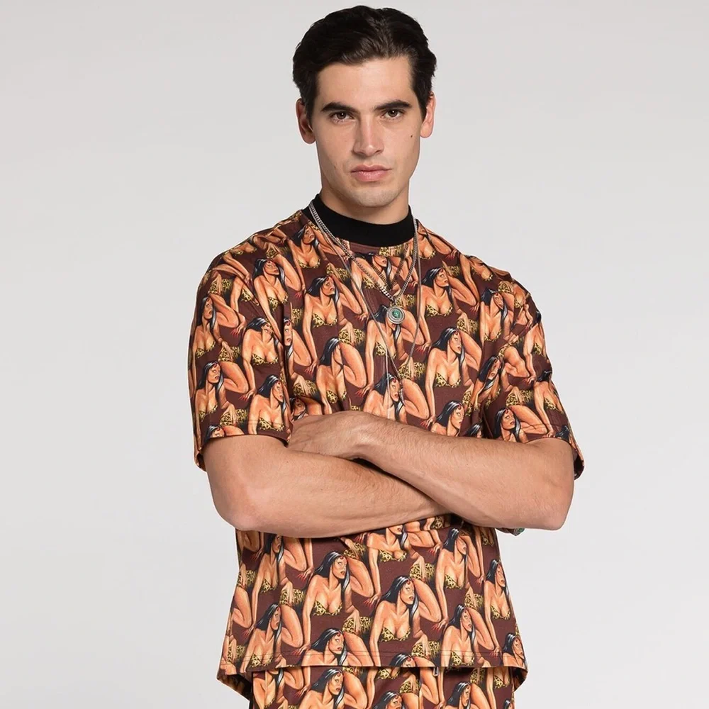 Roberto Cavalli Graphic-Print Cotton T-Shirt - Picture 2 of 4